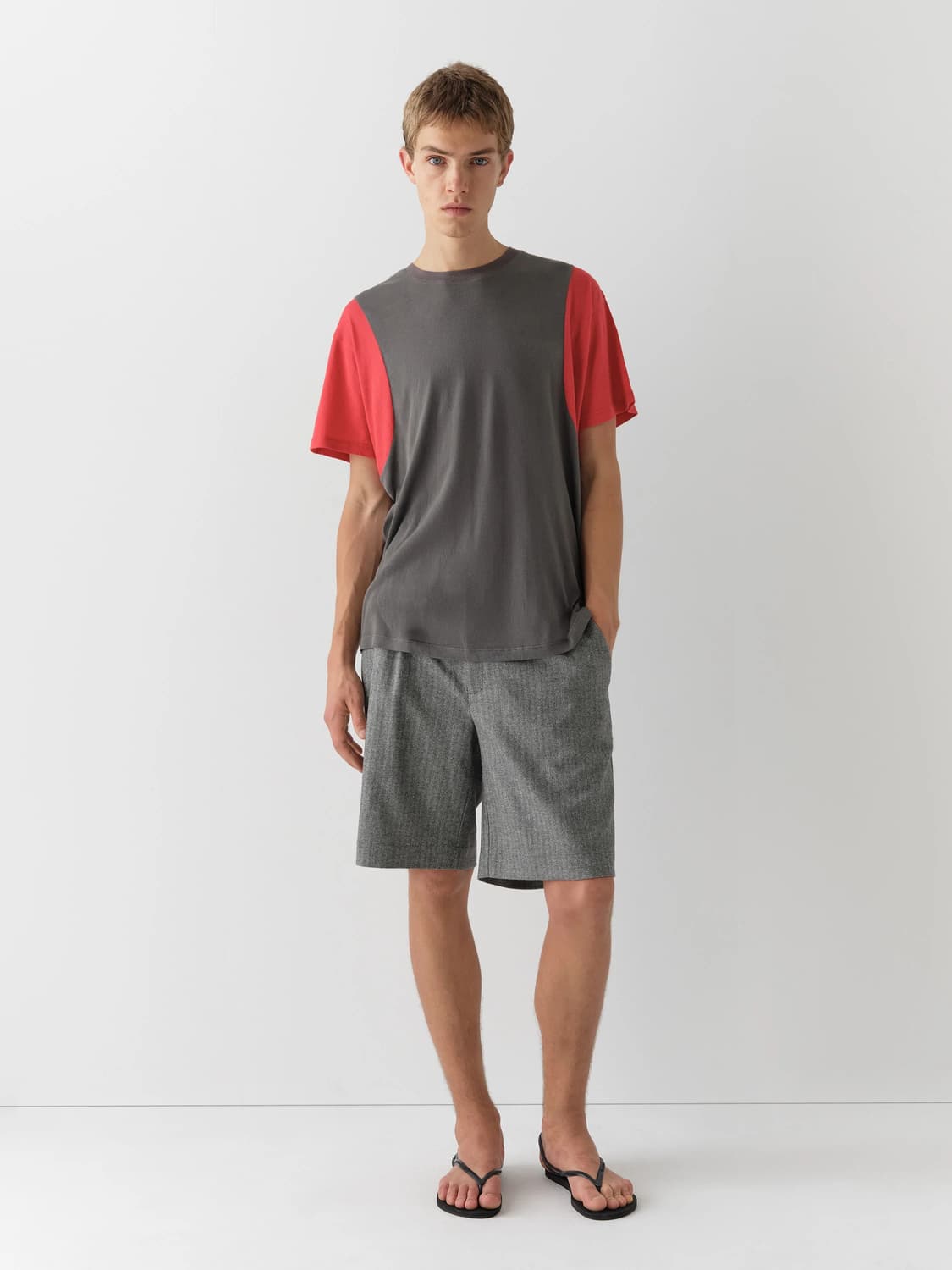 (XS,S,M) 기마구아스 Steve 티셔츠 / 그레이 레드 상품이미지6