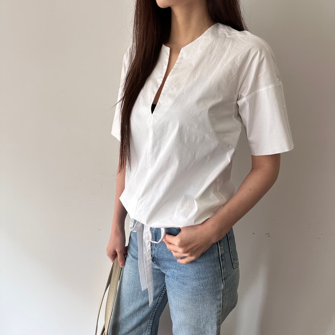 질샌더 jil sander navy 반팔 블라우스 상품이미지1