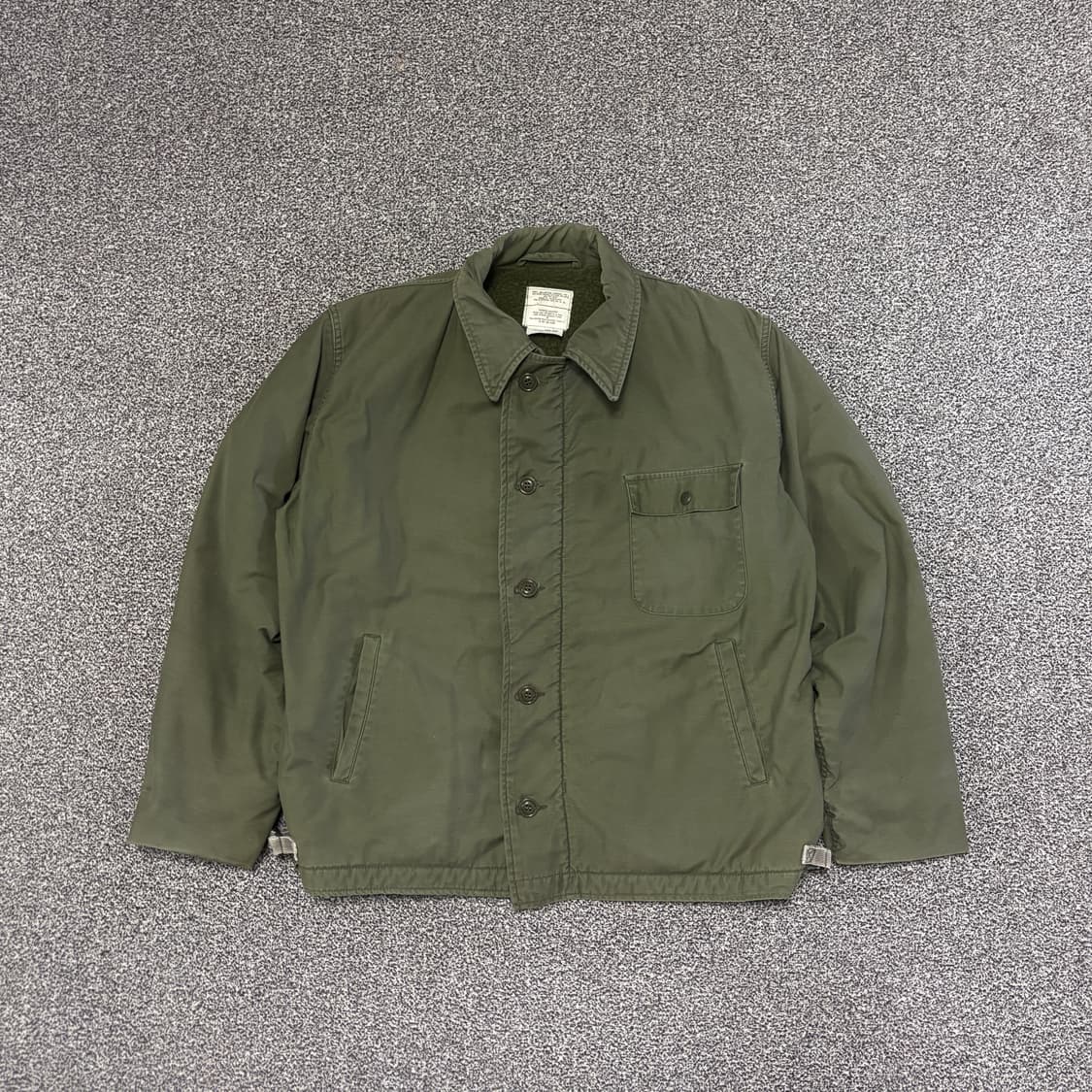 80s 오리지널 A-2 미해군 덱자켓 상품이미지1