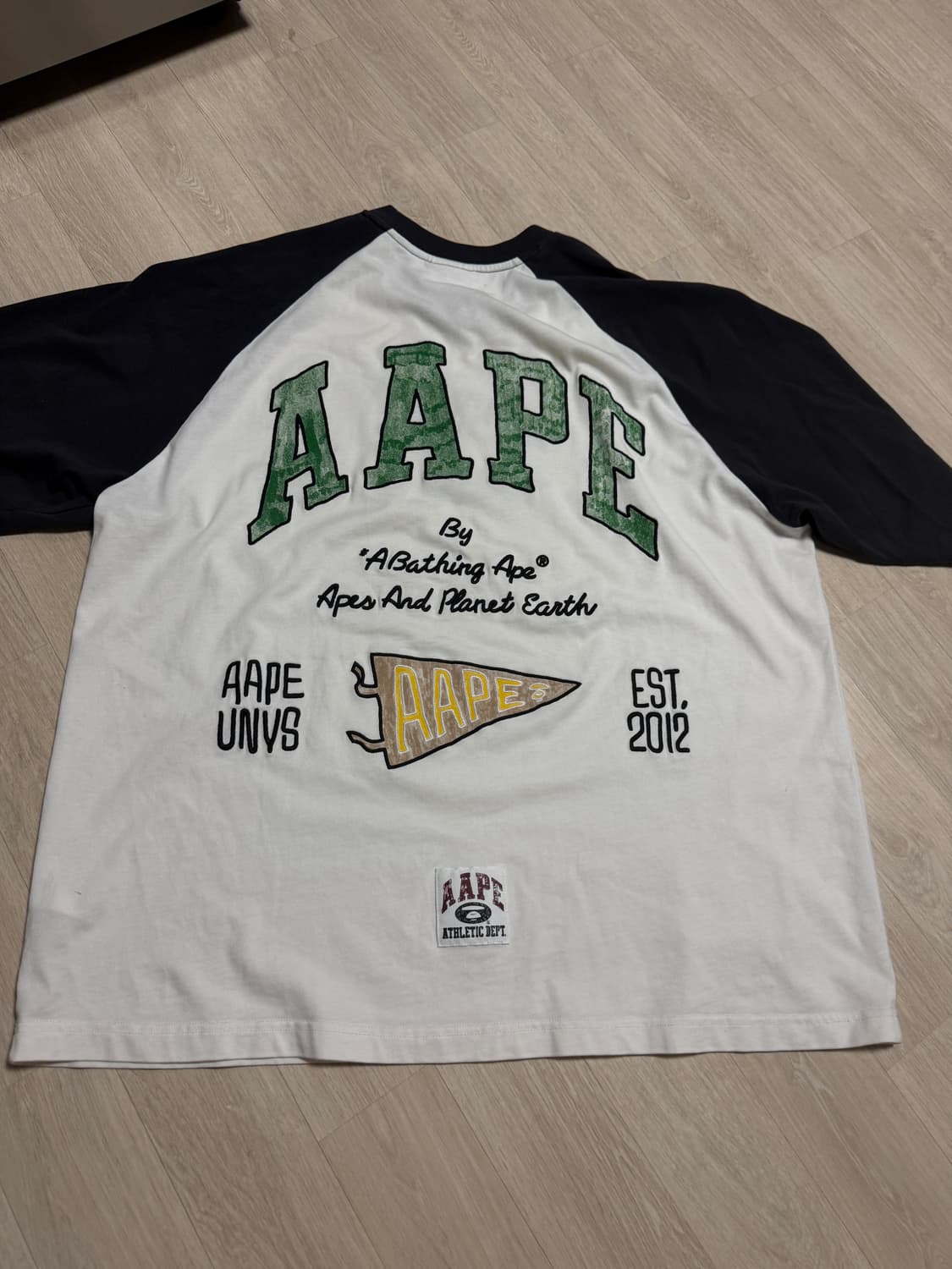 베이프 AAPE 나그랑 반팔티 XL 상품이미지2