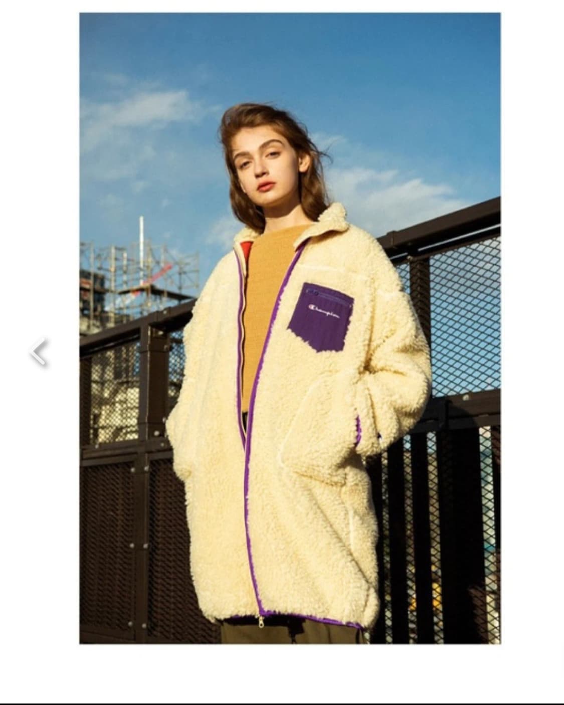 [M] 챔피온 여성 뽀글이 플리스 롱자켓 상품이미지1