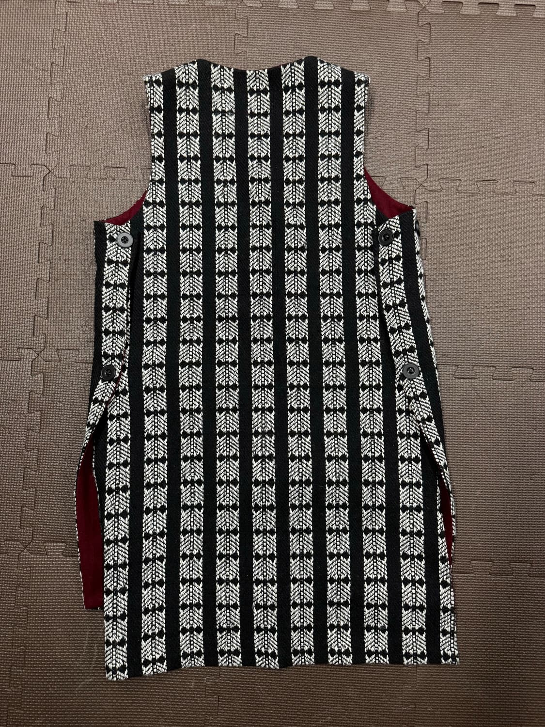 새제품 트위드 언발 베스트 상품이미지5