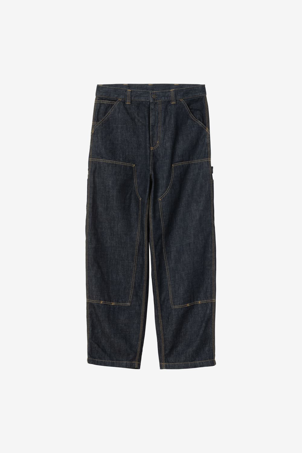 칼하트WIP OG 더블 니 팬츠 카마노 블루 린스드 S 상품이미지1