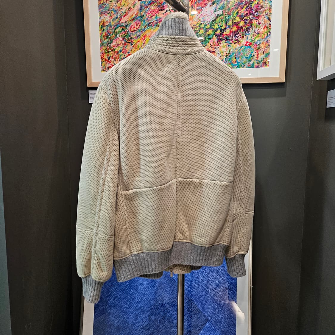 브루넬로 쿠치넬리 펀칭 스웨이드 신상 풀시어링 무스탕 상품이미지4