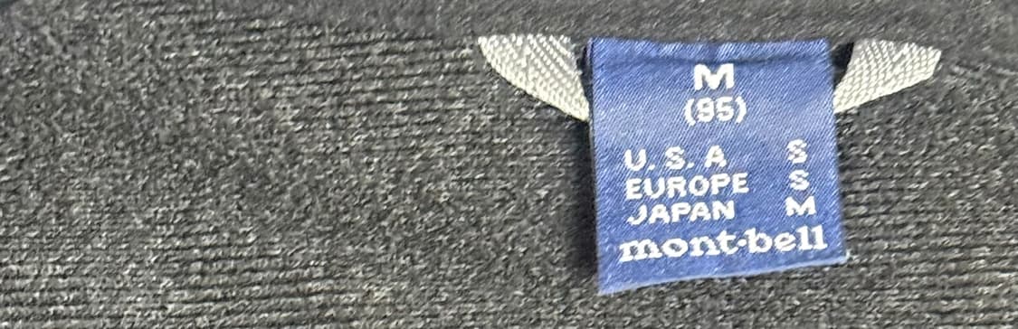 Montbell Black Fleece Zip Jacket M 상품이미지3