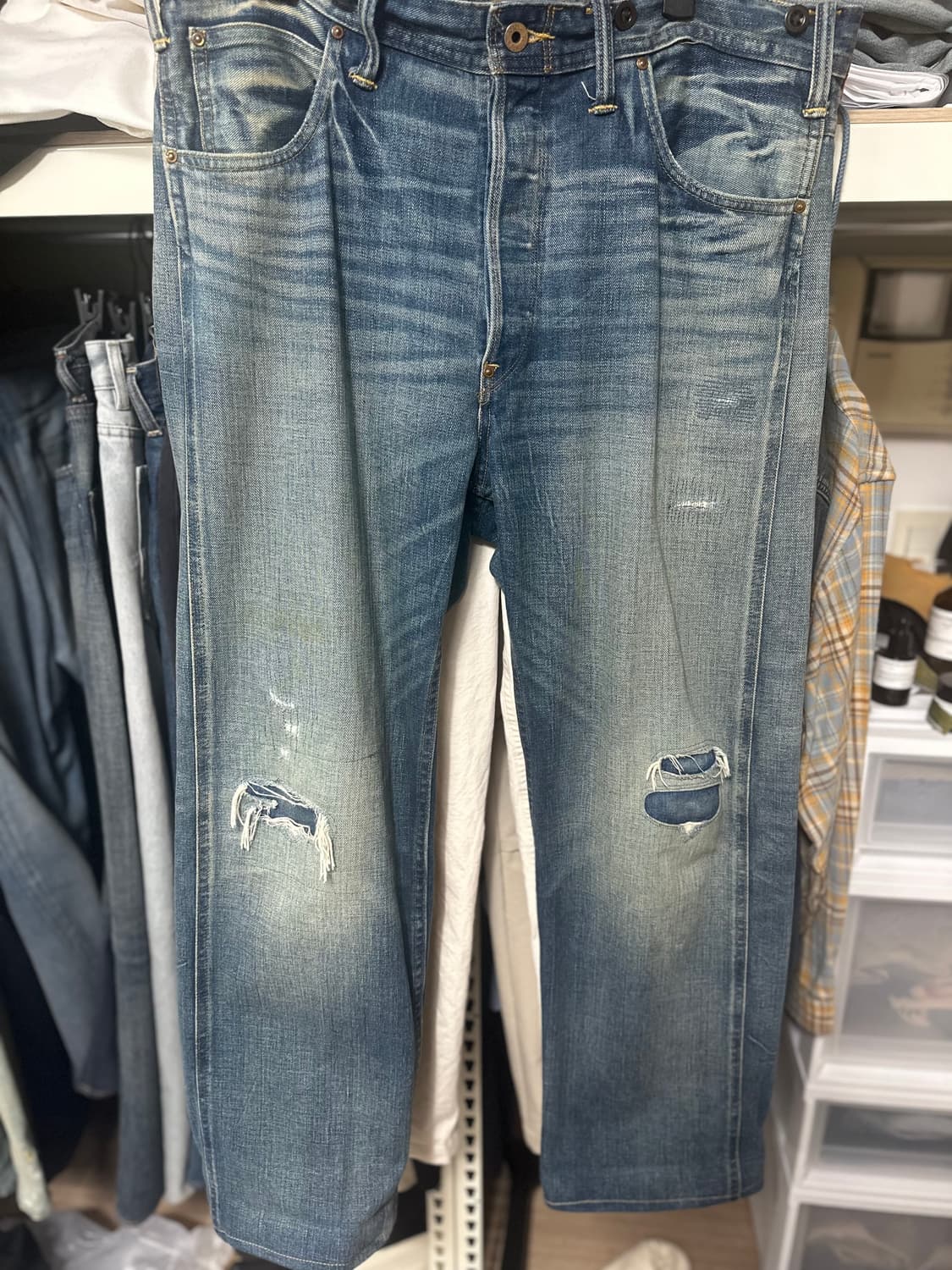 RRL 빈티지 파이브포켓 풀러턴 리페어 진 34 상품이미지2