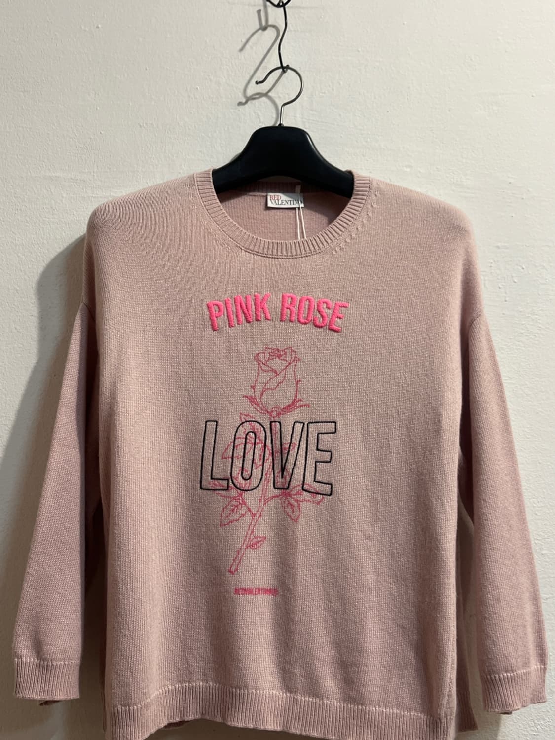 레드 발렌티노 핑크 로즈 니트 상품이미지2