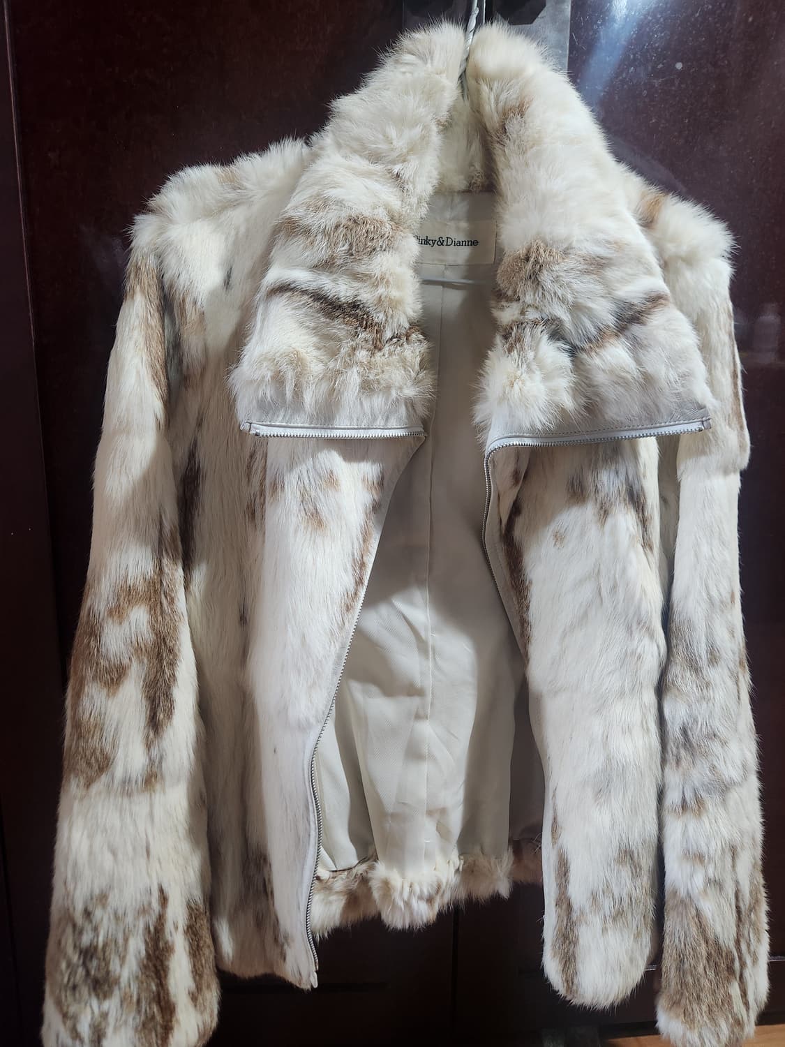 핑키앤다이엔 리얼 래빗퍼자켓 상품이미지1