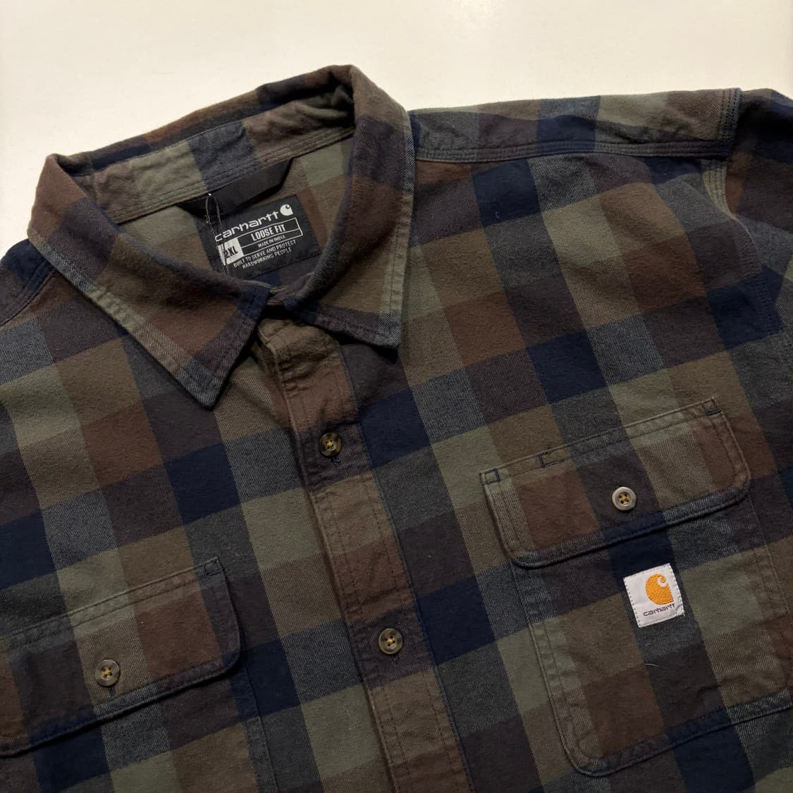 [2XL] 칼하트 루즈핏 체크 셔츠 남방 D474 상품이미지3