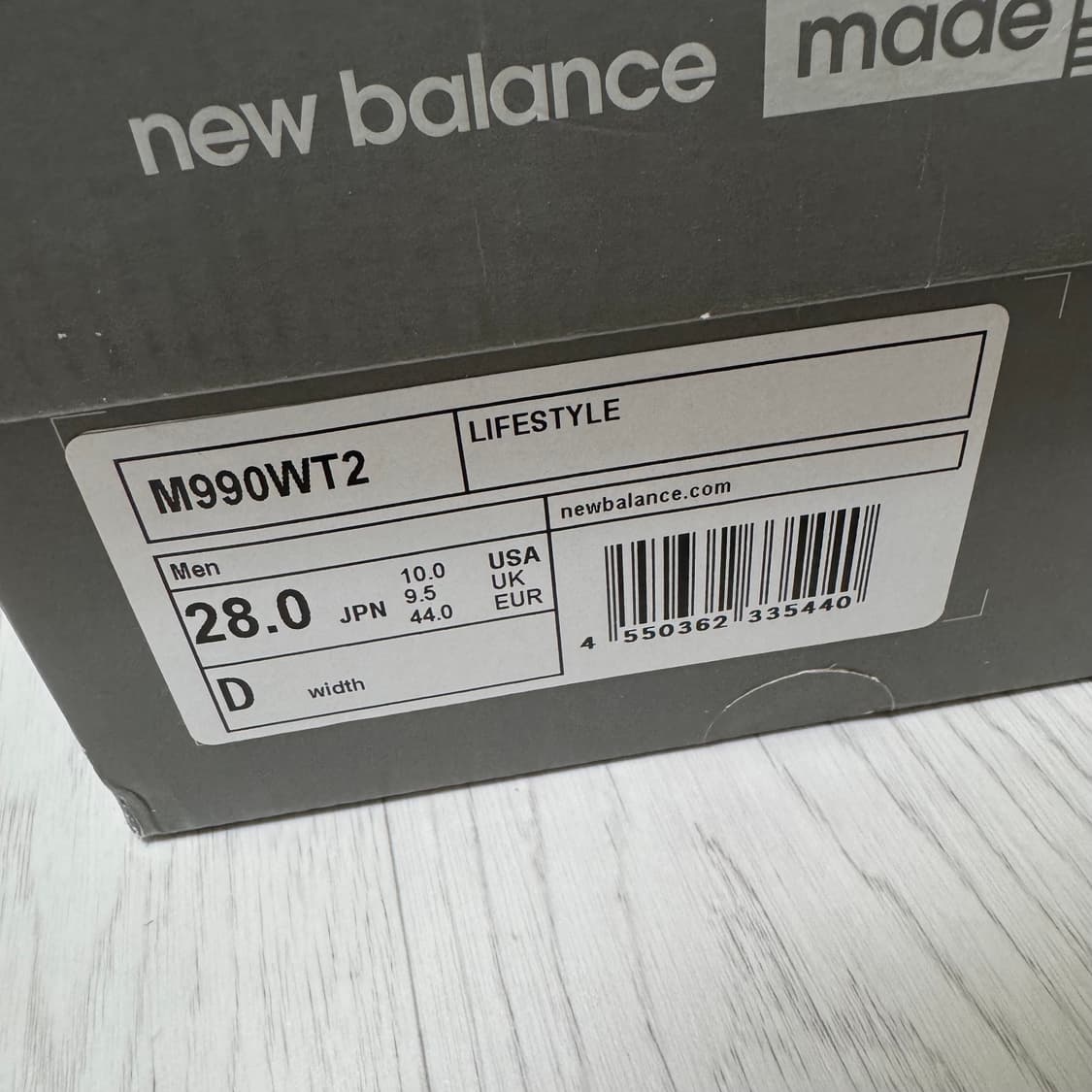 뉴발란스 WTAPS 990V2 메이드 인 USA 그레이 (280) 상품이미지10