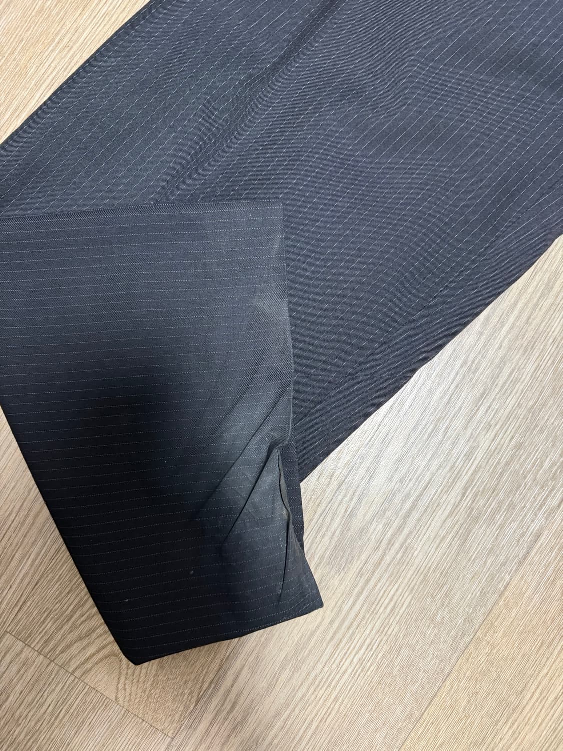 머듈 라운지 팬츠 스트라이프 블랙 3싸 상품이미지3