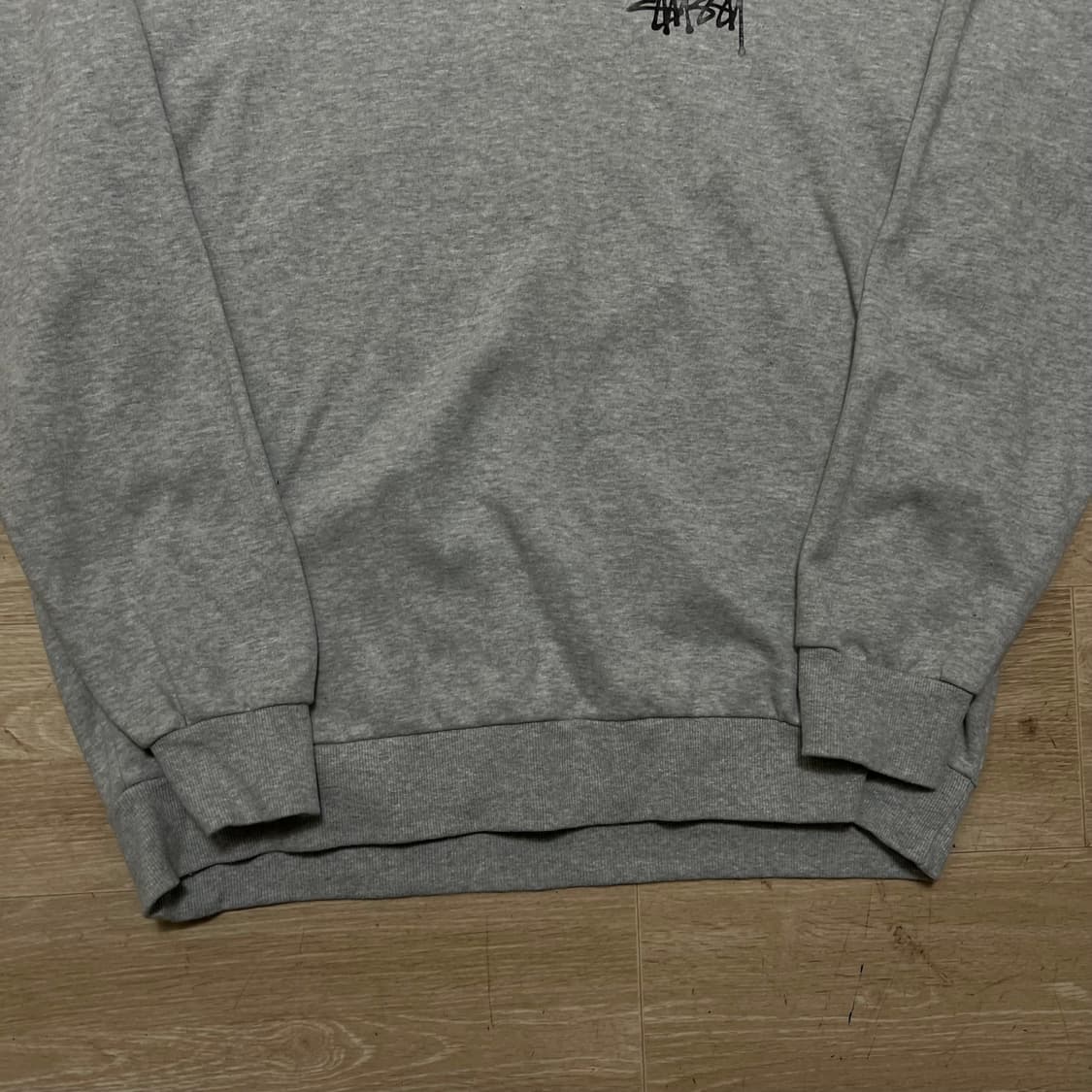 스투시 스탁 빅로고 맨투맨 크루넥 티셔츠 [그레이] 2XL/110ㅜ 상품이미지3