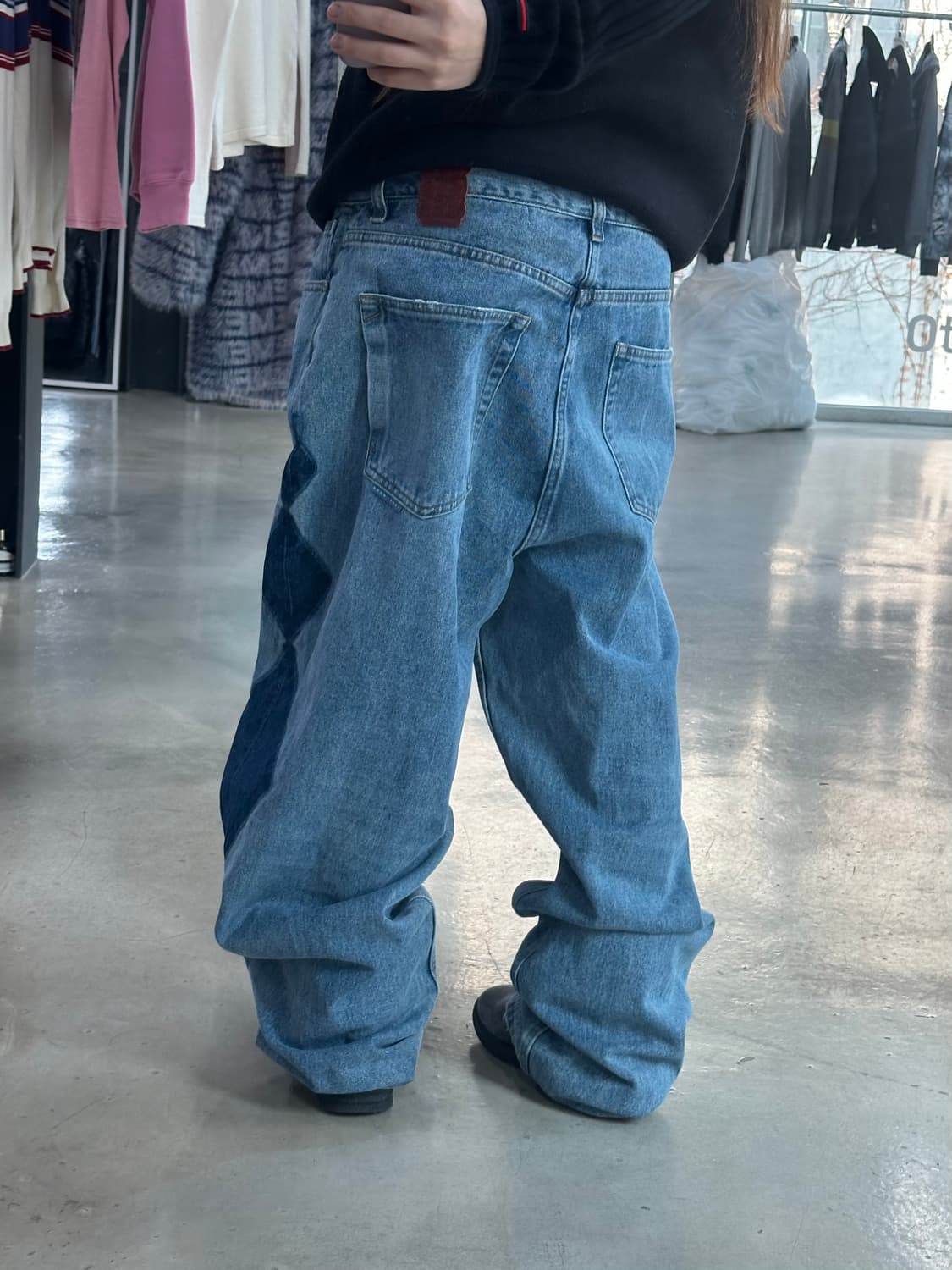 예스아이씨 롬버스 워시드 데님팬츠 상품이미지5