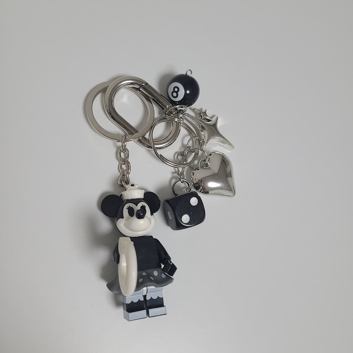 블랙 미니마우스 하트 키링 (새상품) 상품이미지2