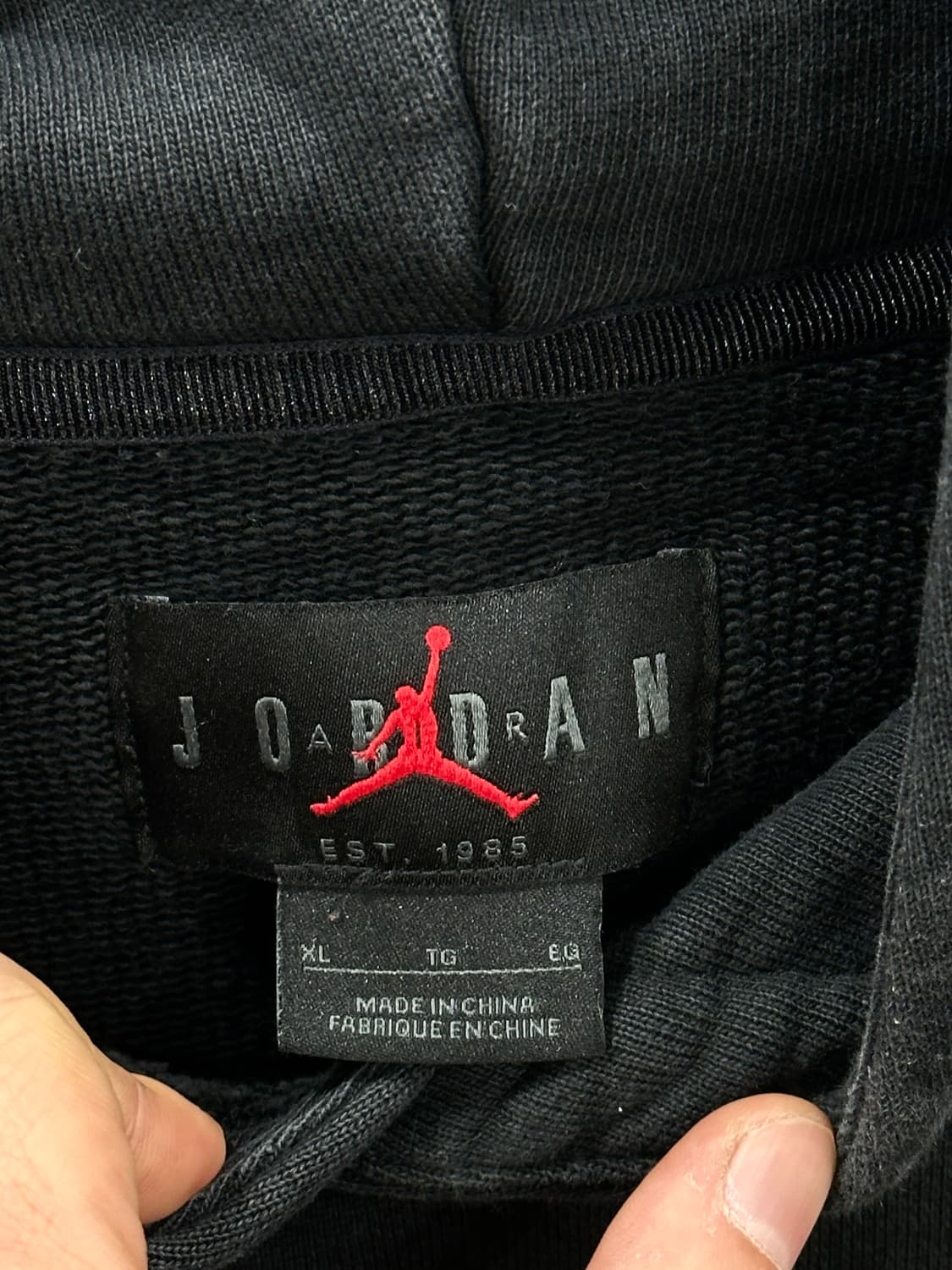 나이키 조던 플라이트 헤리티지 풀오버 후드 블랙 XL 상품이미지4