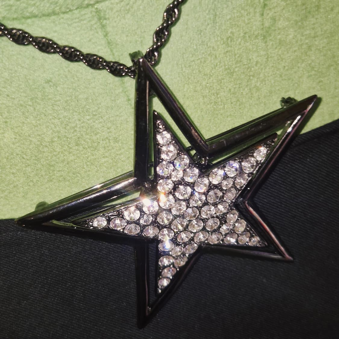 90s 케네스제이 런웨이 빅 스타 파베 2way 목걸이 상품이미지9