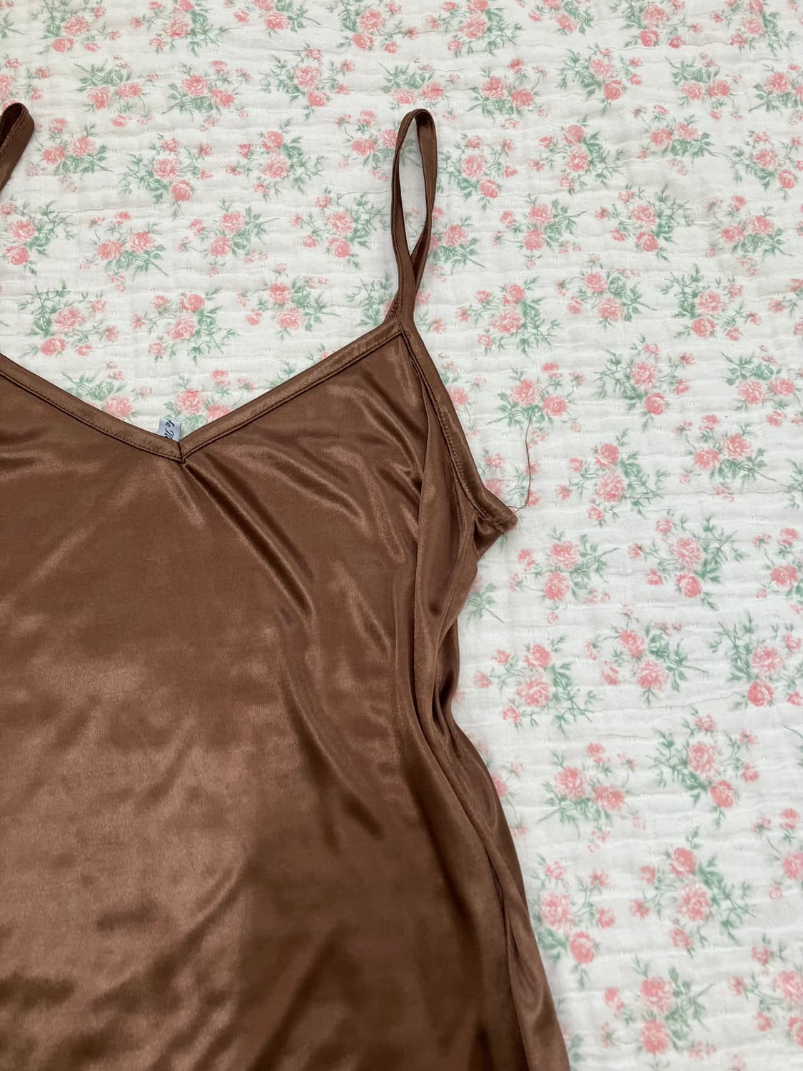 빈티지 브라운 슬립 나시 1135 모리걸 y2k 스트릿 갸루 펑키 일본빈 상품이미지6