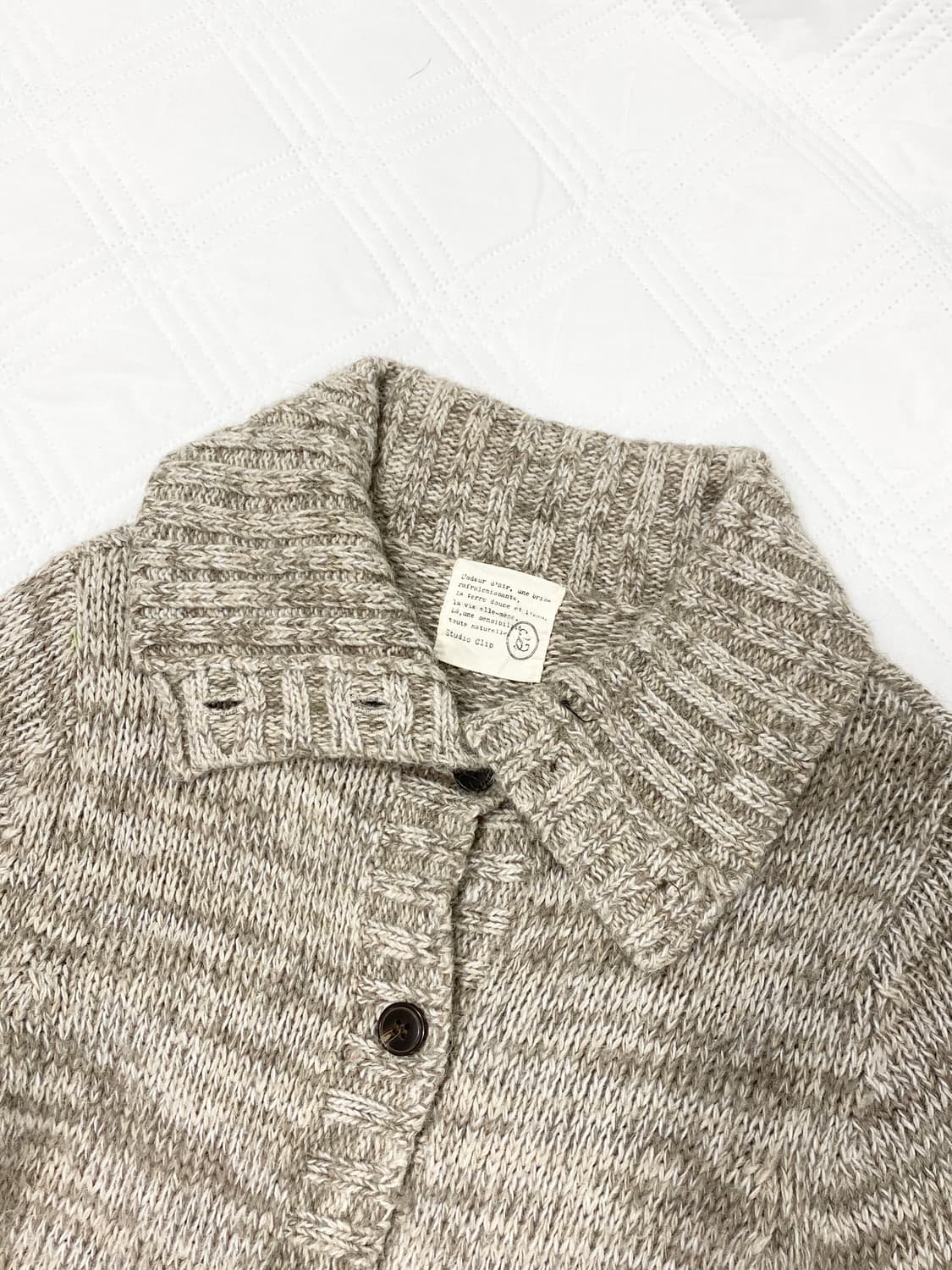 ꒰ঌ 카페라떼 베이지 니트 가디건 ໒꒱ 상품이미지6