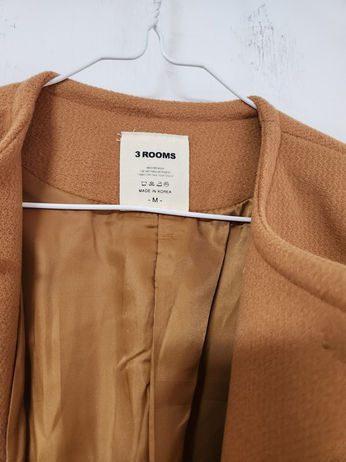 3 ROOMS 더블버튼 브라운 모직자켓 숏코트M 상품이미지3