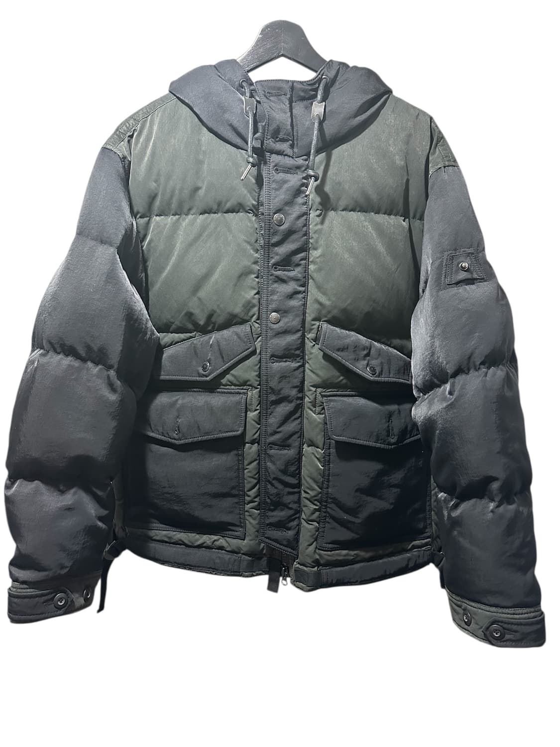 이스트로그x시리즈 밀리터리 다운 파카 m 상품이미지1