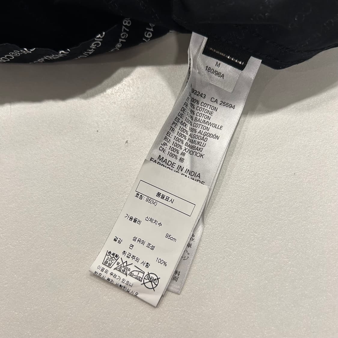 [M] 디젤 멀티 로고 카라 긴팔 셔츠 블랙 A276 상품이미지8