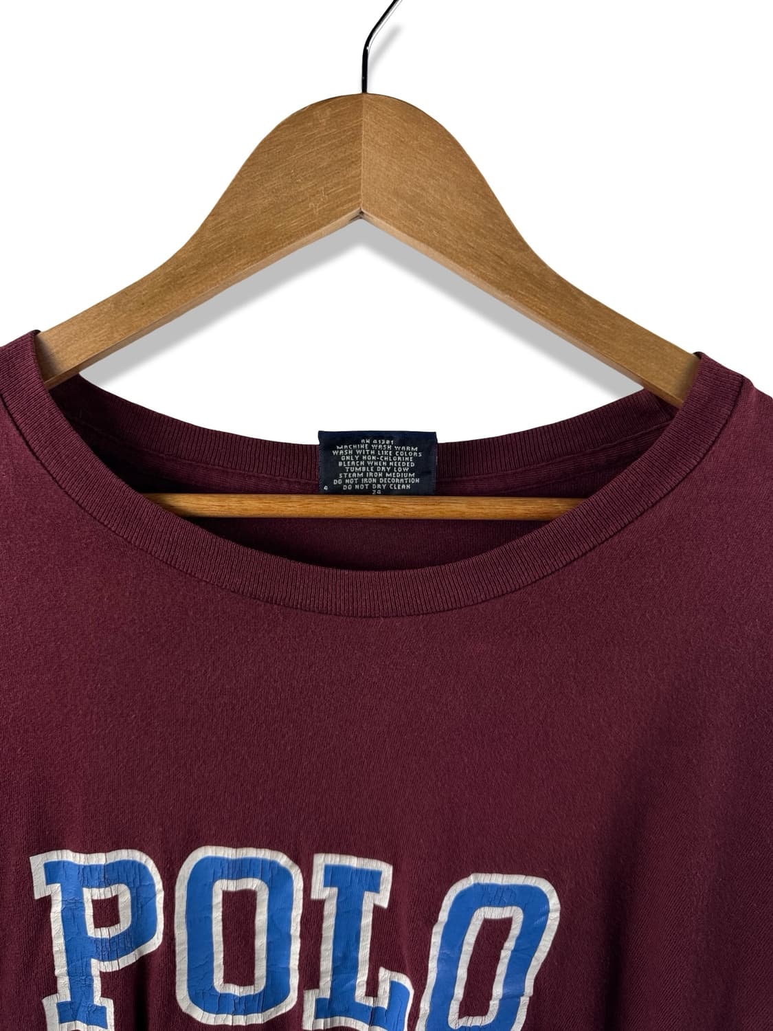 폴로 와인 버건디 롱슬리브1912 상품이미지4