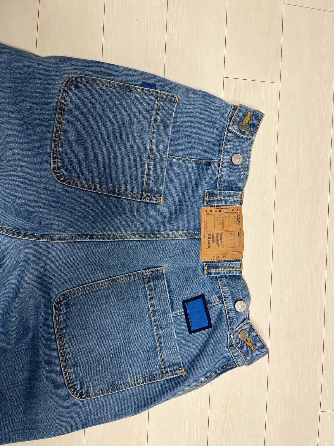 [도큐먼트]DENIM PAINTER PANTS(LIGHT INDIGO) 상품이미지9