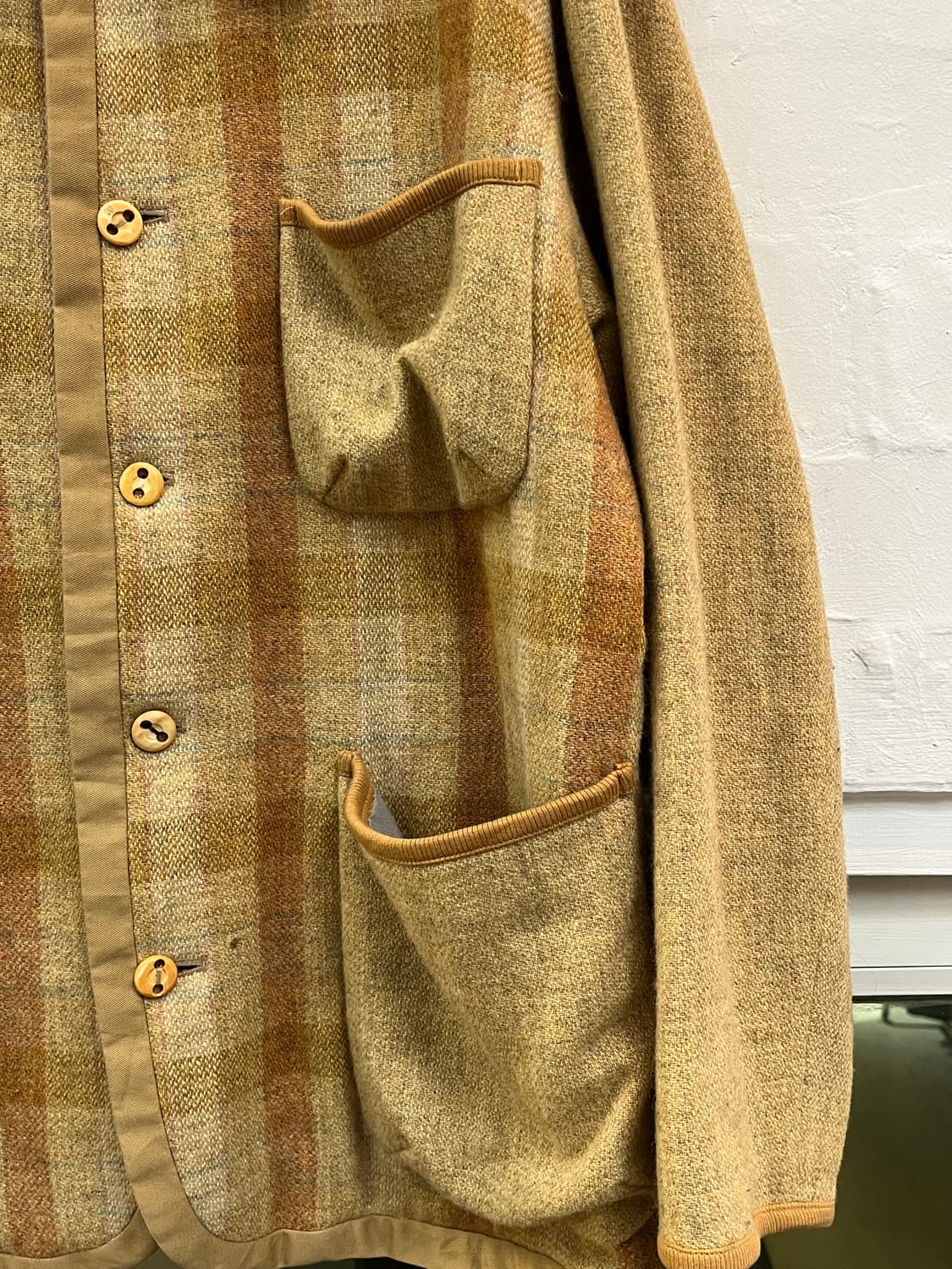 Jun Men 준맨 재팬 울 혼방 체크 셔츠 자켓 F 상품이미지3