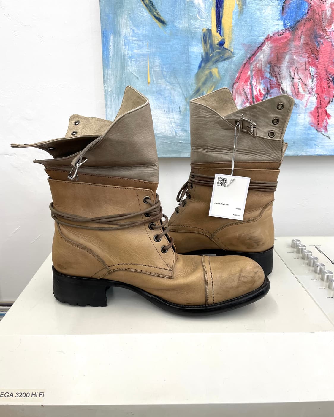 [250] 알프레도바니스타 레이어드 레더 부츠 상품이미지6