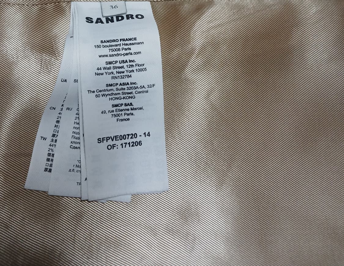 산드로 SANDRO 도톰 오버핏 자켓  상품이미지7