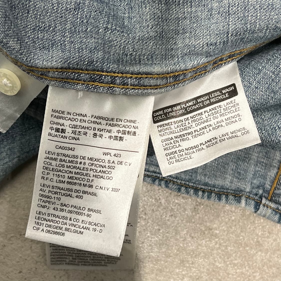 리바이스 워크 데님셔츠 s09856 상품이미지9