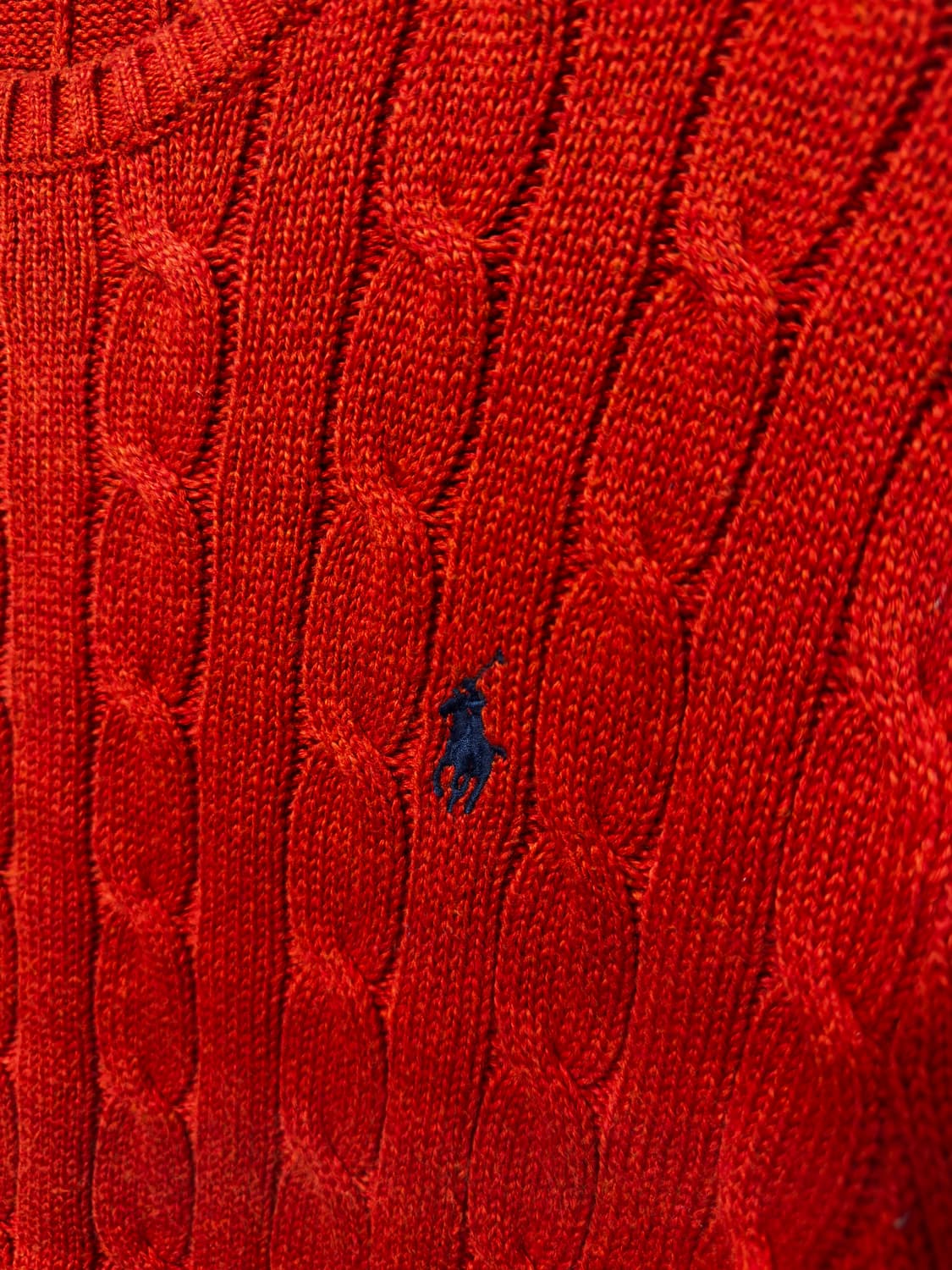 폴로 랄프로렌 케이블 니트 XS 오렌지색 상품이미지2