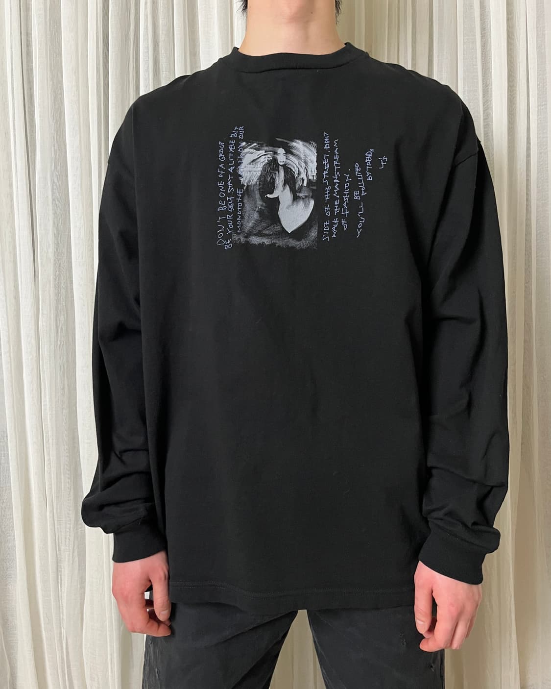 Yohji yamamoto X max vadukul 프린팅 롱슬리브 티 상품이미지8