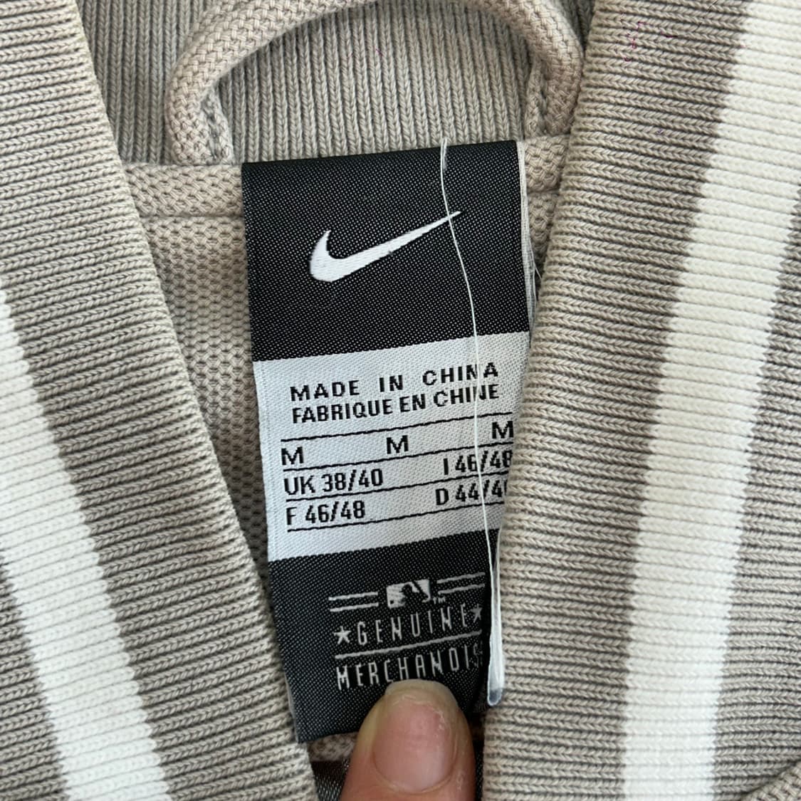 나이키X MLB bombers 애쉬베이지 야구점퍼 상품이미지5