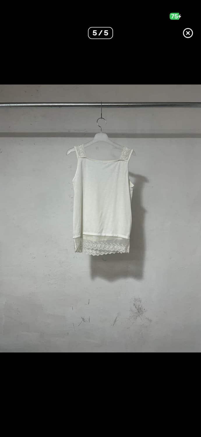 빈티지 레이스 나시 슬리브리스 상품이미지5