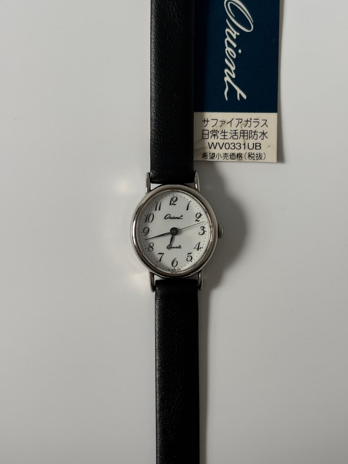 오리엔트 1990년대 빈티지 시계 실버 오벌 쿼츠 여성 데드스탁 상품이미지1