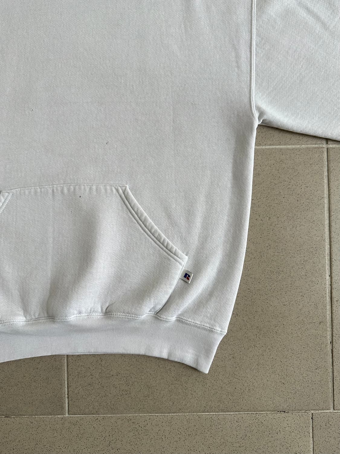 90s 빈티지 러셀 후드 화이트 L 상품이미지3
