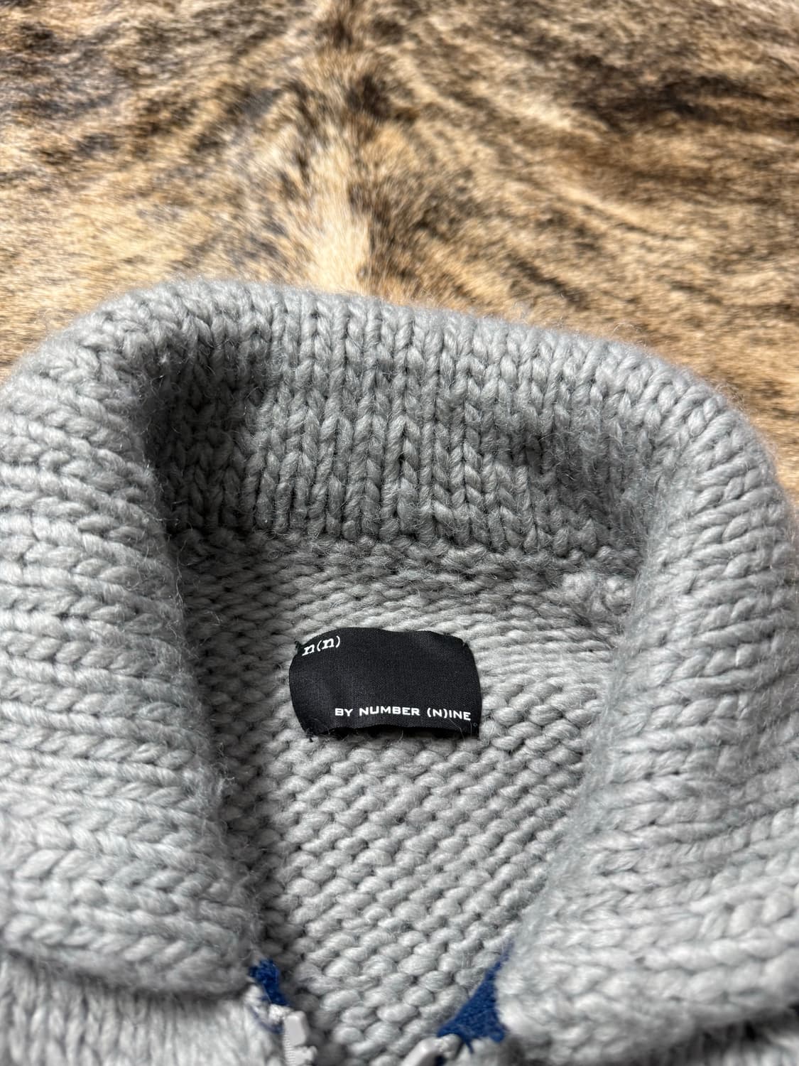 NUMBER (N)INE “Cowichan Knit Zip-Up 상품이미지3