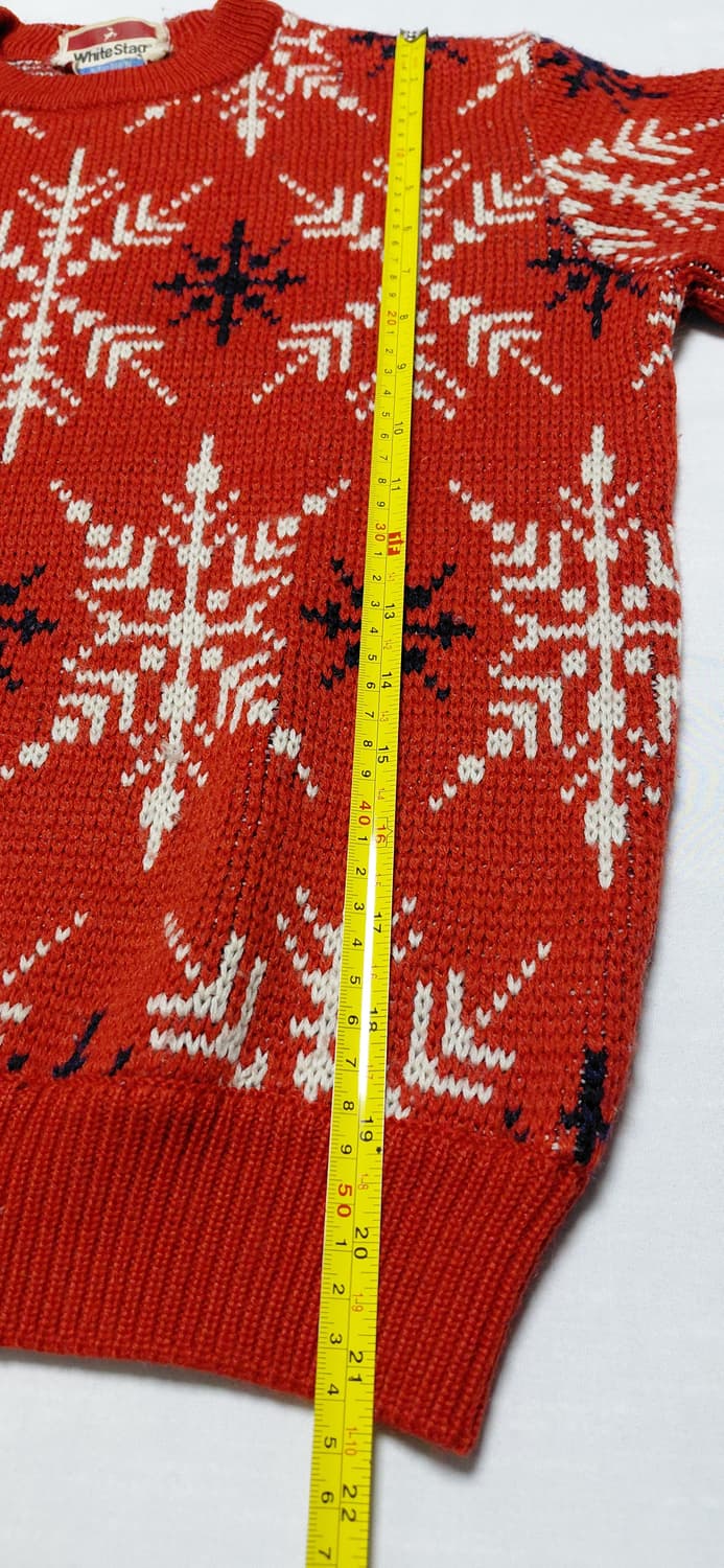 [S/무료배송] 70s 화이트 스태그 액션스포츠 노르딕 울 스웨터 상품이미지10