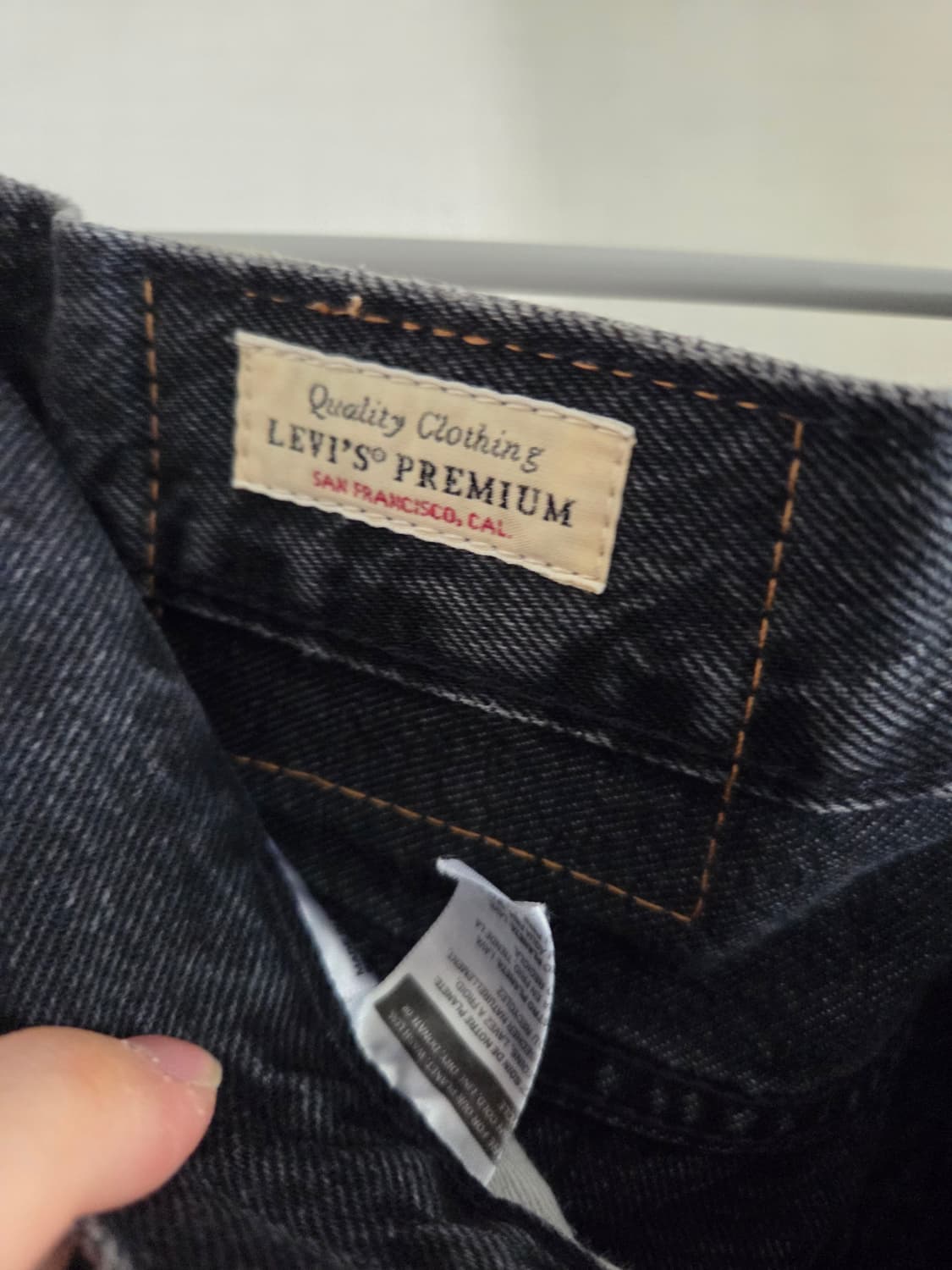 리바이스 프리미엄 501 흑청 블랙진 36×30 상품이미지5