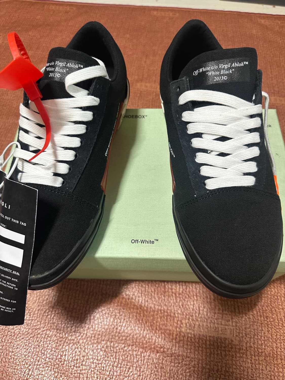[41] 오프화이트 vulc 블랙 스니커즈 새상품 박스포함 상품이미지1