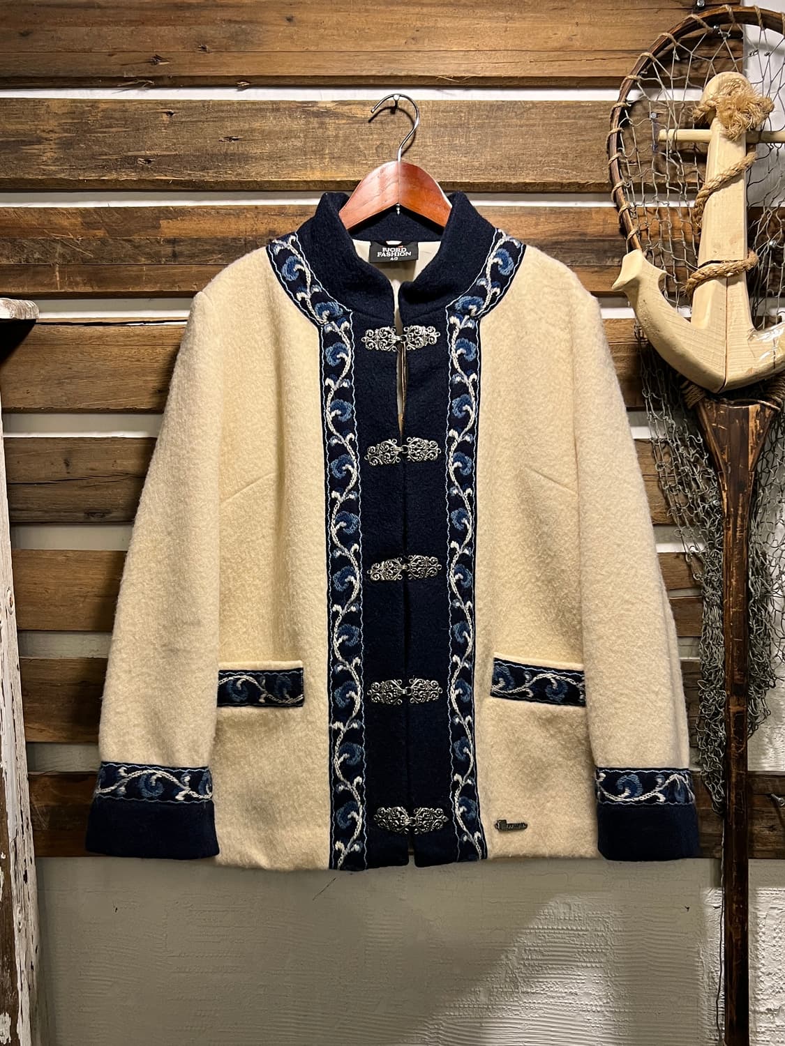 [M]90's 유로 빈티지 페르시안 울 코트 상품이미지1