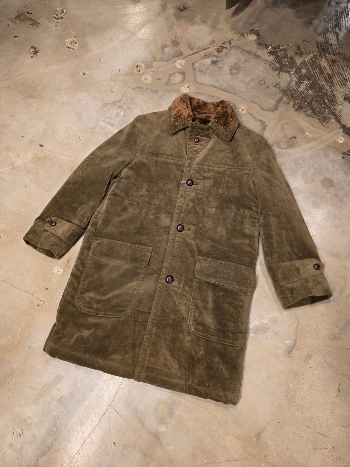 코듀로이 안감 퍼 코트 (F592) 상품이미지5