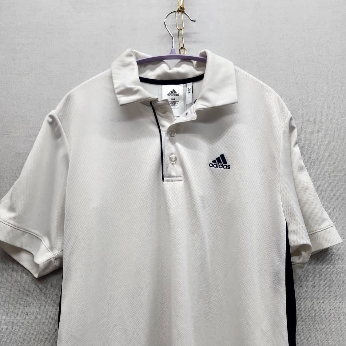 아디다스 로고 기능성 반팔카라 95(M) 남여공용 상품이미지2