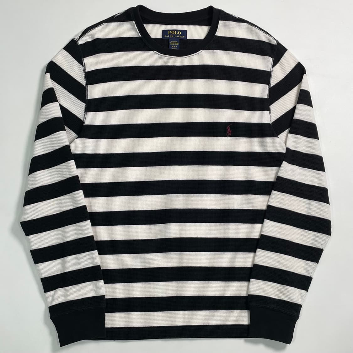 폴로 랄프로렌 스트라이프 와플 티 상품이미지1