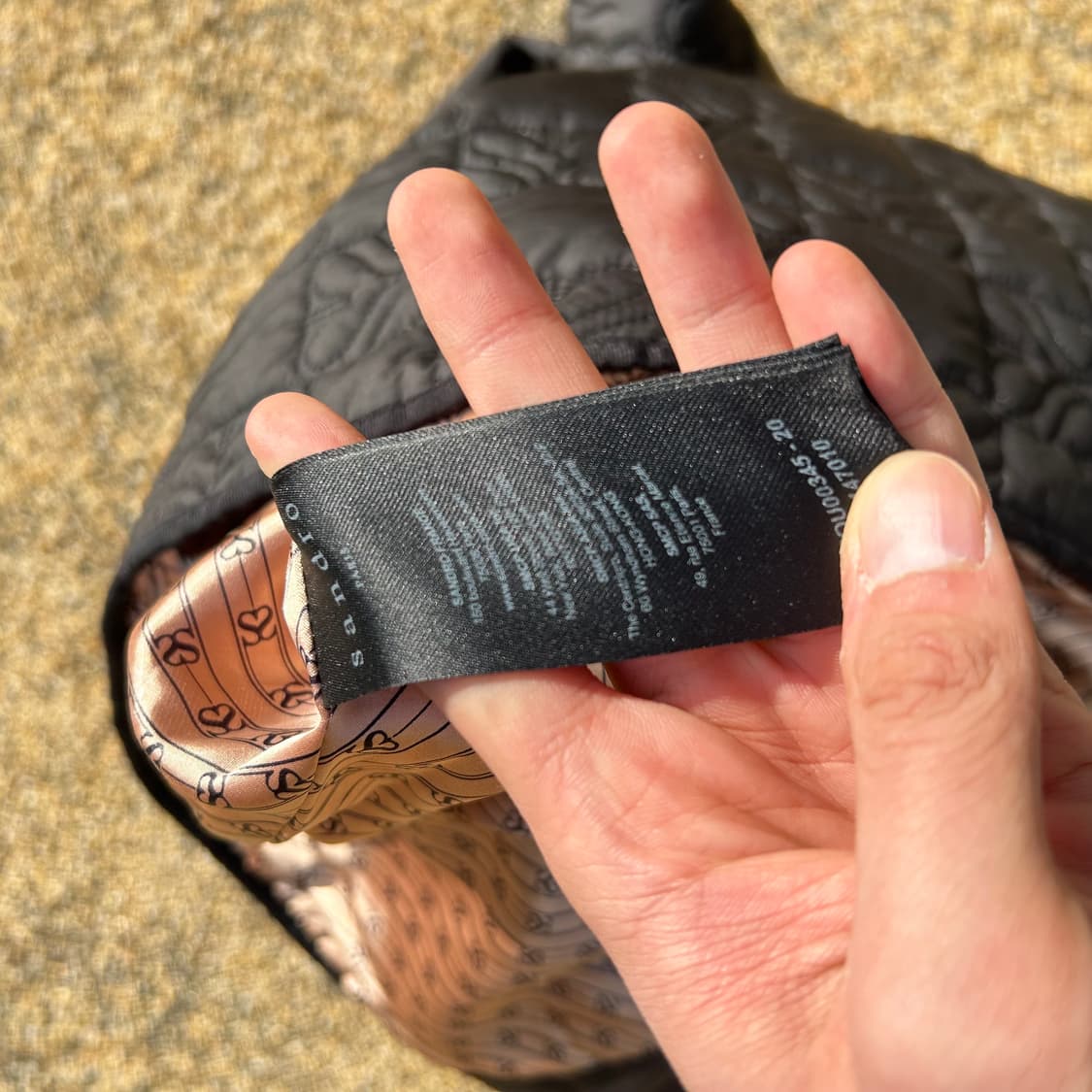 Sandro 패턴 로고 퀄팅 패딩 상품이미지6