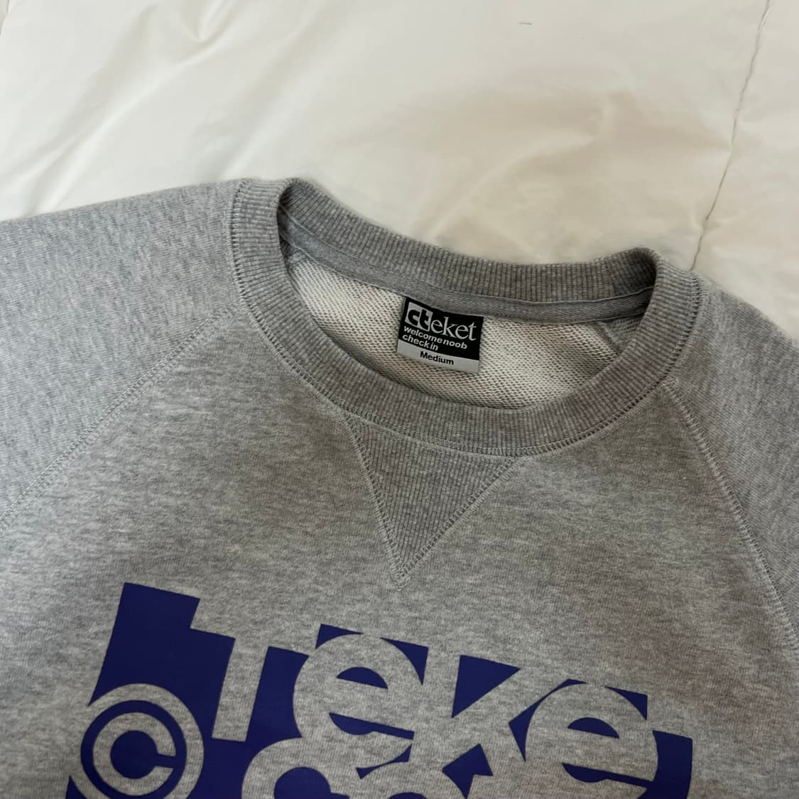 테켓 Folder Sweatshirt Melange Gray M 상품이미지2