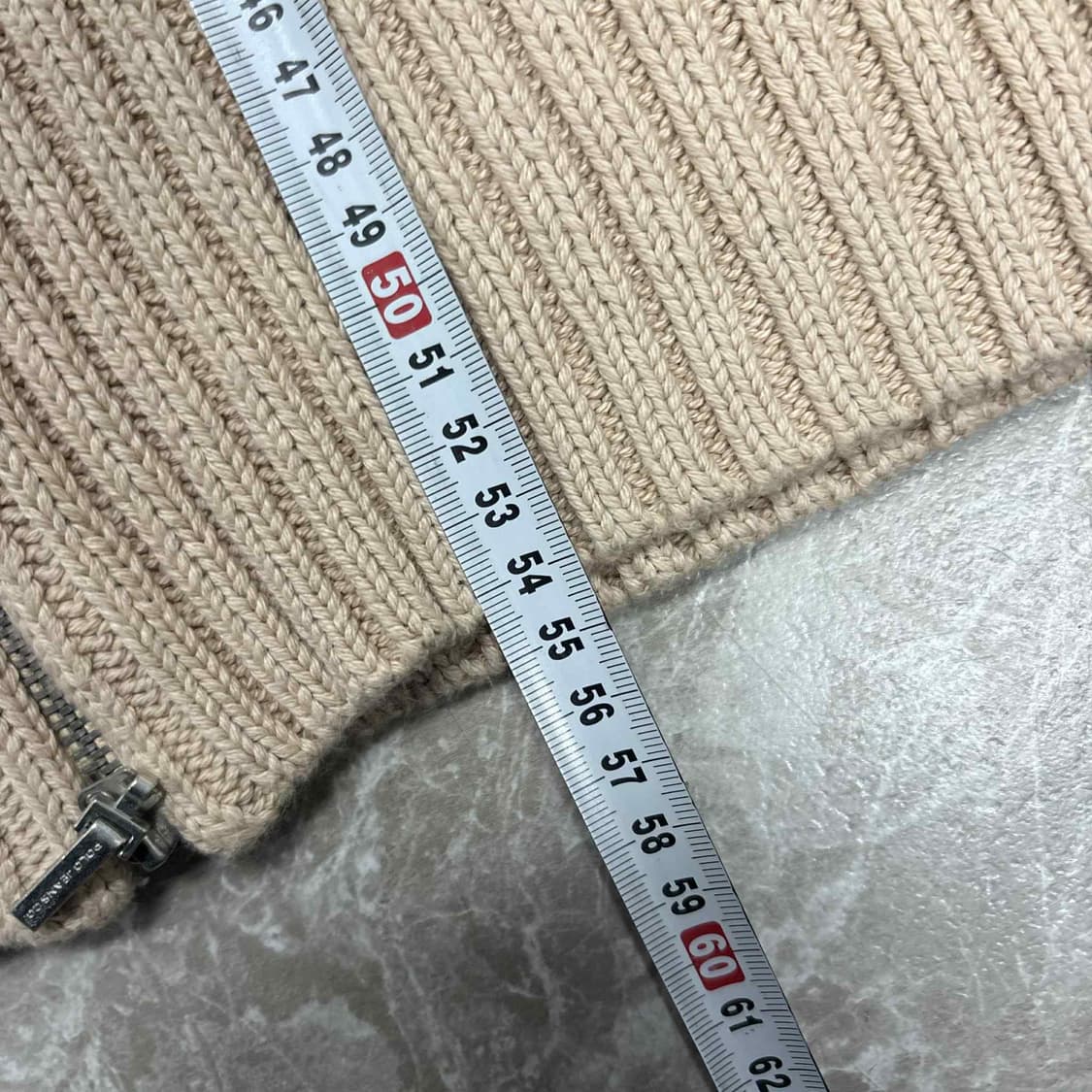 폴로 랄프로렌 진스 성조기 투웨이 베이지 걸즈 니트 집업 희귀져지(M) 상품이미지8