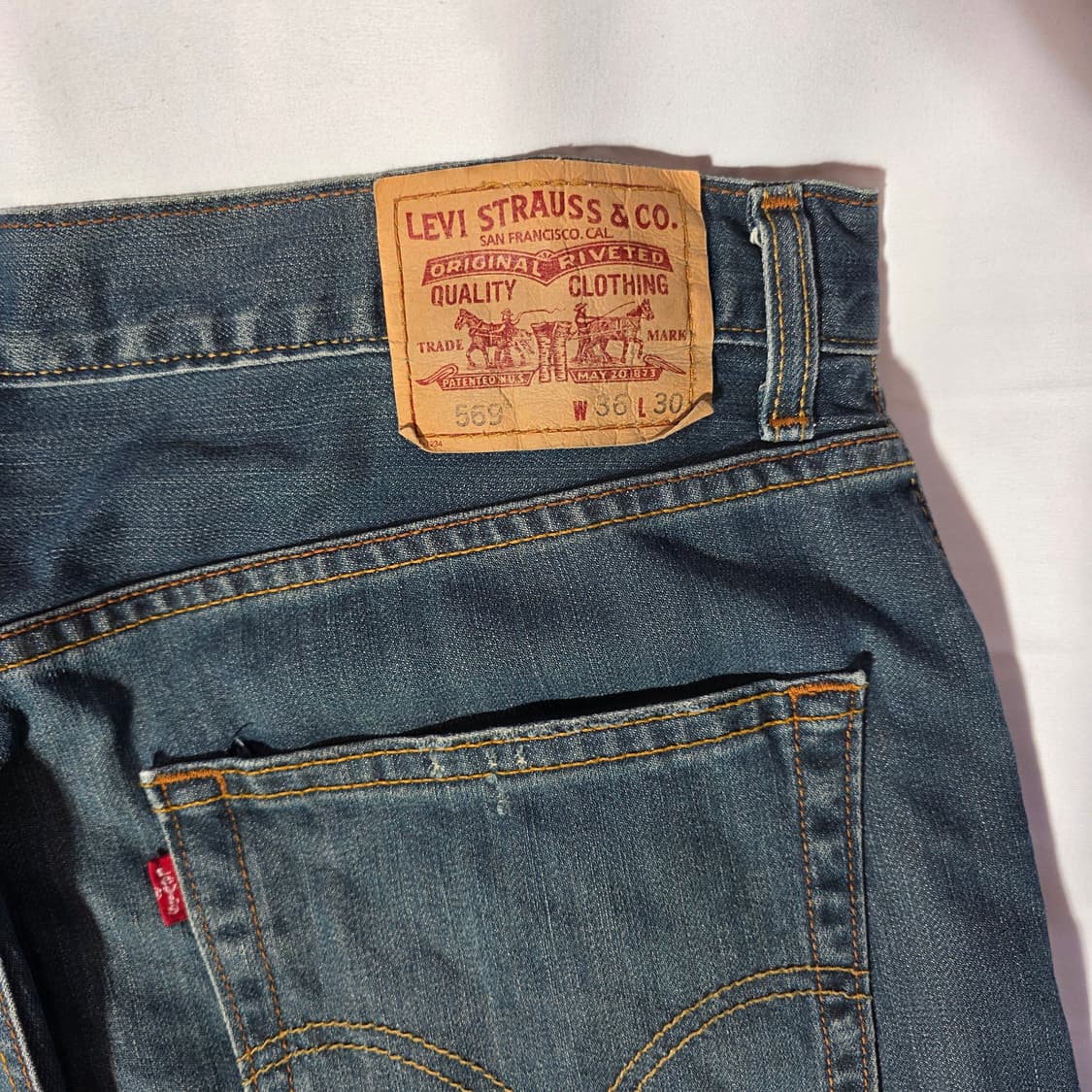[W36L30]00s 리바이스 LEVIS 569 루즈스트레이트핏 데님팬츠 상품이미지7
