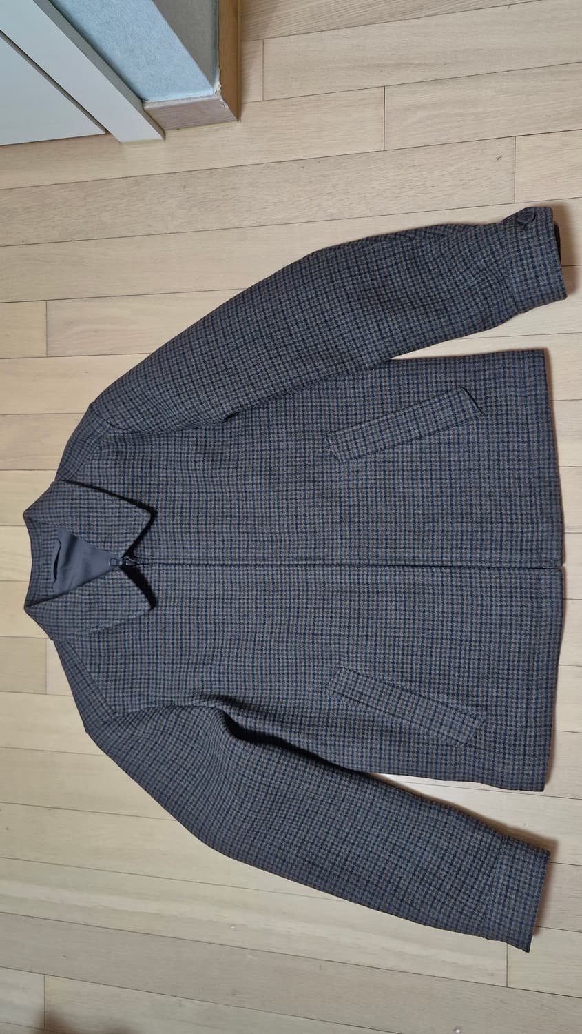 체크 블루종자켓 상품이미지1